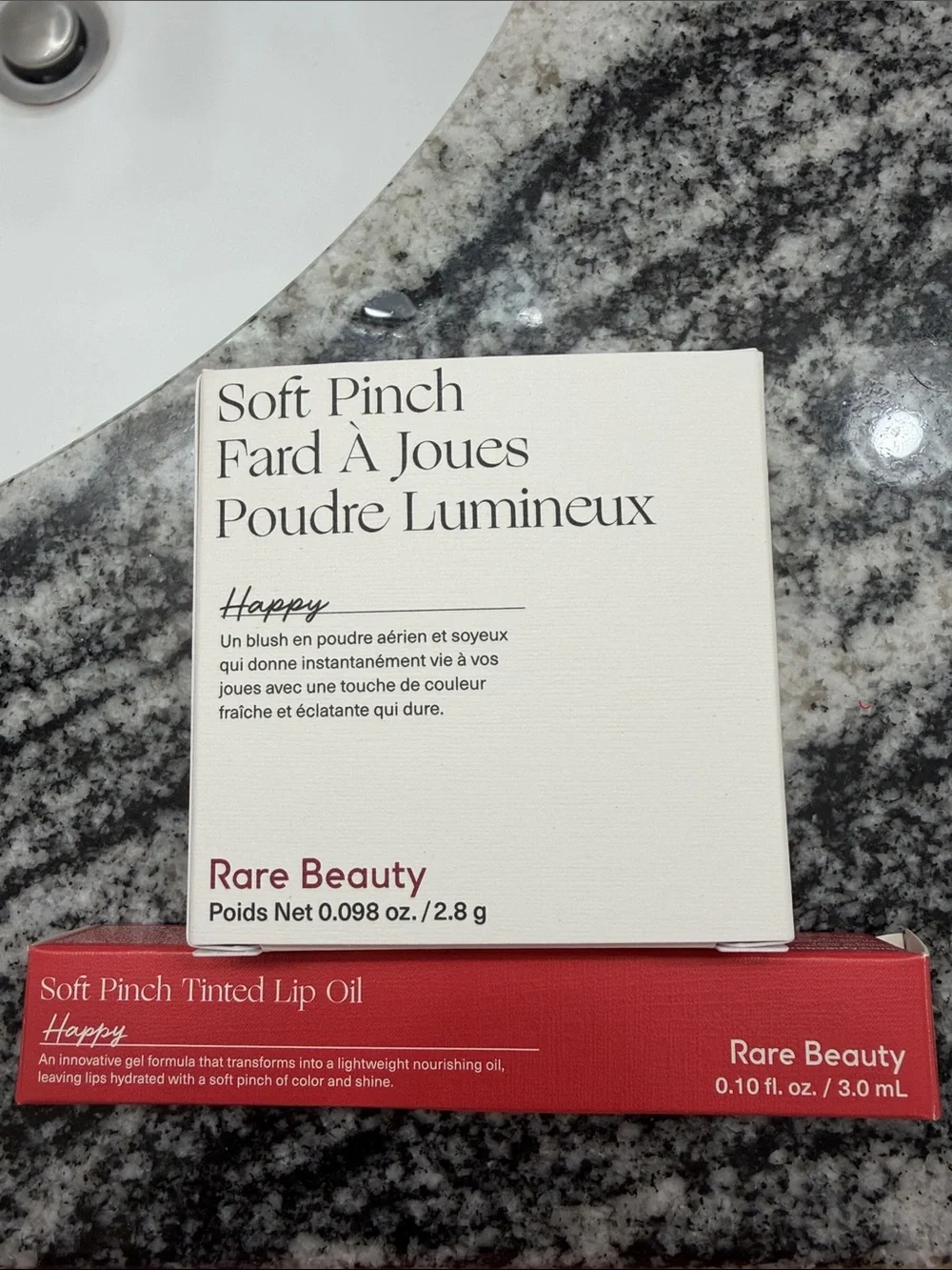 Rare Beauty Soft Pinch Blush & Tinted Lip Oil in Cream and Red